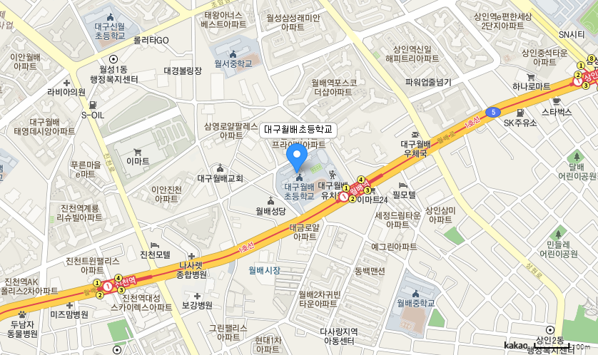 학교 찾아오시는 길 지도